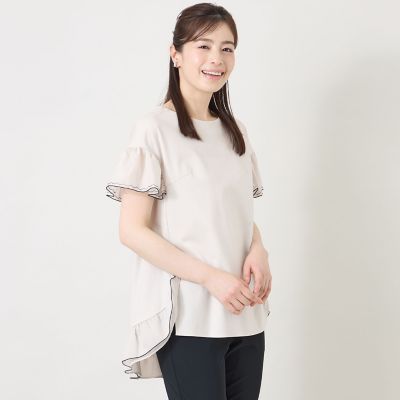 配色フリルコンビ カットソーチュニック | TO BE CHIC (Women)/トゥー
