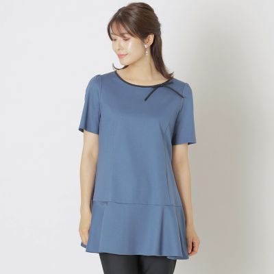 ＜TO BE CHIC (Women)＞配色コットンポンチ　チュニックカットソー