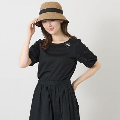 ハイゲージポンチ レーススリーブトップス | TO BE CHIC (Women