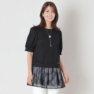 ＜TO BE CHIC (Women)＞チュールチェック　チュニック