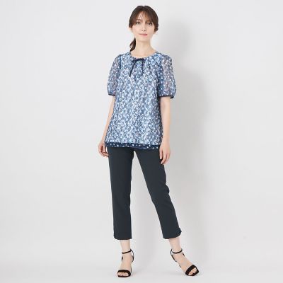 最終お値下げ　トゥービーシックミニリボンレギパン サイドスリットリボン スリムパンツ | TO BE CHIC (Women)/トゥー ビー