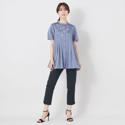 最終お値下げ　トゥービーシックミニリボンレギパン サイドスリットリボン スリムパンツ | TO BE CHIC (Women)/トゥー ビー