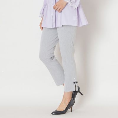 ＜TO BE CHIC (Women)＞【ＳＴＯＲＹ掲載】ウールライクストレッチ　パンツ