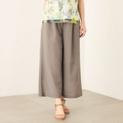 ＜TO BE CHIC (Women)＞ライトローン　ワイドパンツ