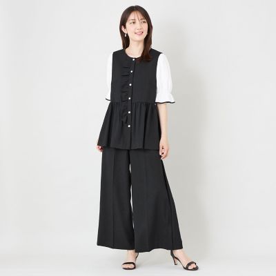 サマーコンフォート タックワイドパンツ | TO BE CHIC (Women)/トゥー