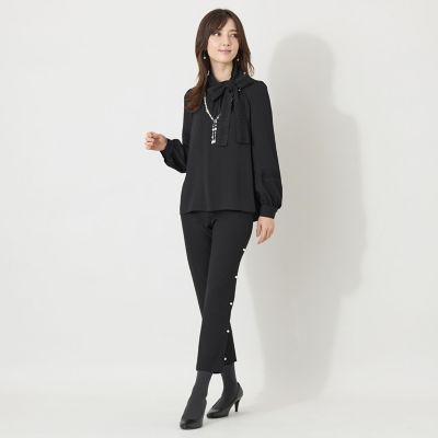 サイドパール デザインスリム パンツ | TO BE CHIC (Women)/トゥー