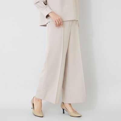 新品TO BE CHIC トゥービーシックストレッチパンツ大きいサイズ48 デュアルストレッチ ワイドパンツ | TO BE CHIC (Women)/トゥー ビー