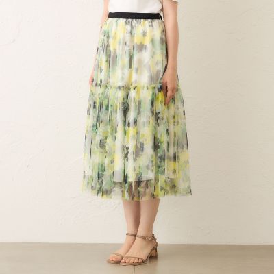 ぼかしフラワー ティアードスカート | TO BE CHIC (Women)/トゥー ビー