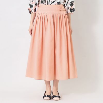 なないろ様 新品 TO BE CHIC 2023 グログランタックリボンスカート ブライトクロスリボンタック スカート | TO BE CHIC (Women)/トゥー