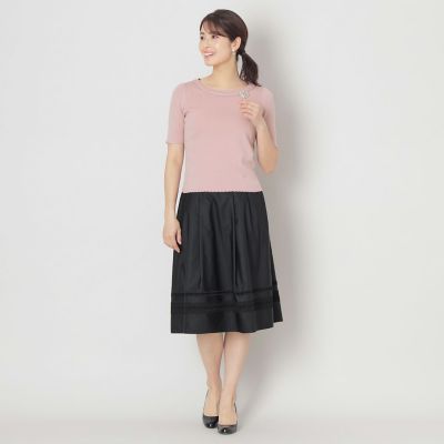 ヘムボーダーレース スカート | TO BE CHIC (Women)/トゥー ビー