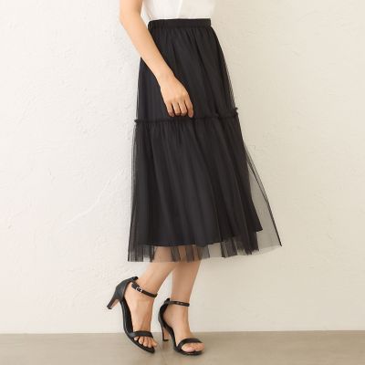 ＜TO BE CHIC (Women)＞チュールネット　スカート