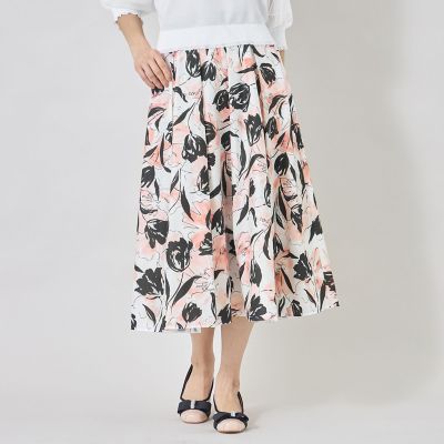 ＜TO BE CHIC (Women)＞チューリップグレースプリント　スカート