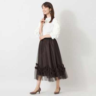ヘキサチュール ギャザースカート | TO BE CHIC (Women)/トゥー ビー