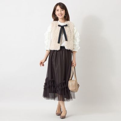 ヘキサチュール ギャザースカート | TO BE CHIC (Women)/トゥー ビー