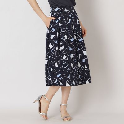 ＜TO BE CHIC (Women)＞セイルプリント　タックスカート