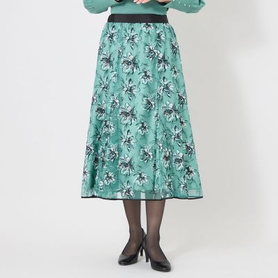 フラワーエンブロイダリーチュール スカート | TO BE CHIC (Women