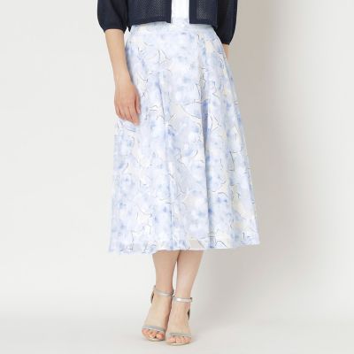 ＜TO BE CHIC (Women)＞ローズプリントジャカード　フレアスカート