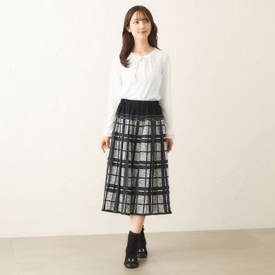 ツイード調ジャカード スカート | TO BE CHIC (Women)/トゥー ビー