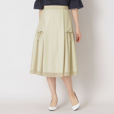 ＜TO BE CHIC (Women)＞ライトエアリー　リボンスカート