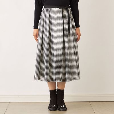 ジョーゼット千鳥 タックスカート | TO BE CHIC (Women)/トゥー ビー
