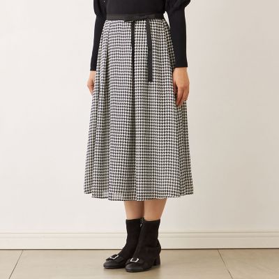 ジョーゼット千鳥 タックスカート | TO BE CHIC (Women)/トゥー ビー