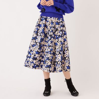 ＜TO BE CHIC (Women)＞アブストラクトフローラル　スカート