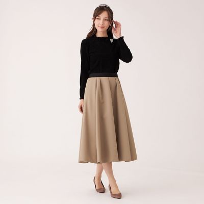 ランダムタック ツイルスカート | TO BE CHIC (Women)/トゥー ビー