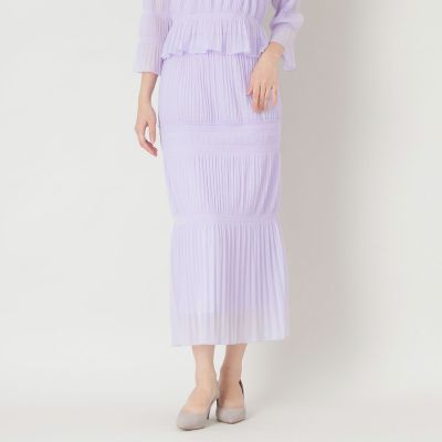 ＜TO BE CHIC (Women)＞【ＷＥＢ限定】オーガンジープリーツスカート