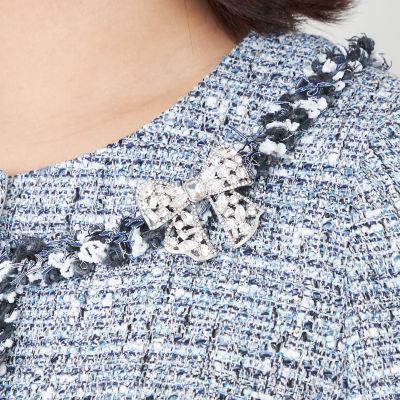 ＜TO BE CHIC (Women)＞リボンビジューブローチ
