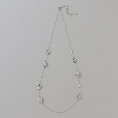 ビジューフラワーステーションネックレス | TO BE CHIC (Women)/トゥー