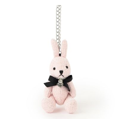 ツイードラビット バッグチャーム【ローズ】 | TO BE CHIC (Women