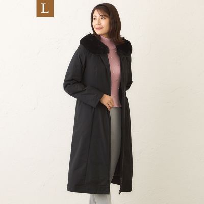 【Ｌ】メモリータフタ　ロングダウンコート