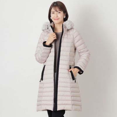 ＜TO BE CHIC L (Women/大きいサイズ)＞【Ｌ】ロイカストレッチ　ダウンコート