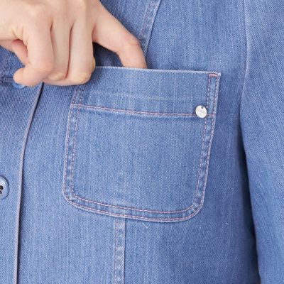 L】エレガンスデニム ステンカラージャケット | TO BE CHIC L (Women