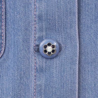 L】エレガンスデニム ステンカラージャケット | TO BE CHIC L (Women