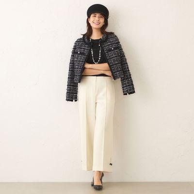 L】パピヨンファンシーツイード ジャケット | TO BE CHIC L (Women