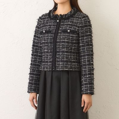 L】パピヨンファンシーツイード ジャケット | TO BE CHIC L (Women