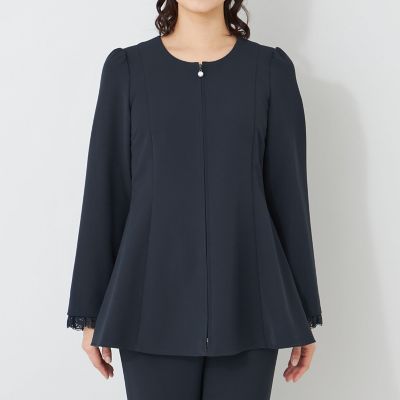 L】デュアルストレッチ ZIP チュニック | TO BE CHIC L (Women