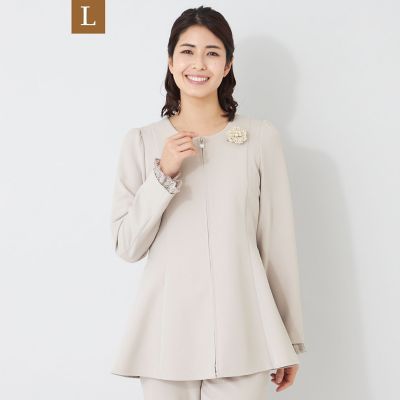 L】デュアルストレッチ ZIP チュニック | TO BE CHIC L (Women