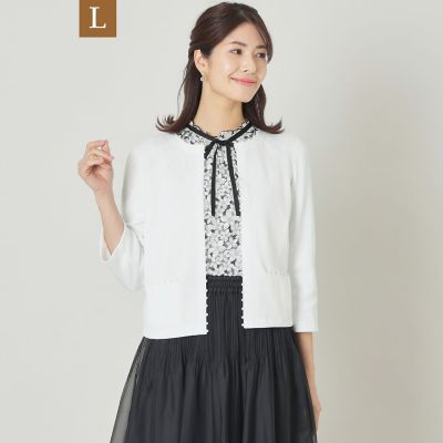 L】パールニット カーディガン | TO BE CHIC L (Women/大きいサイズ