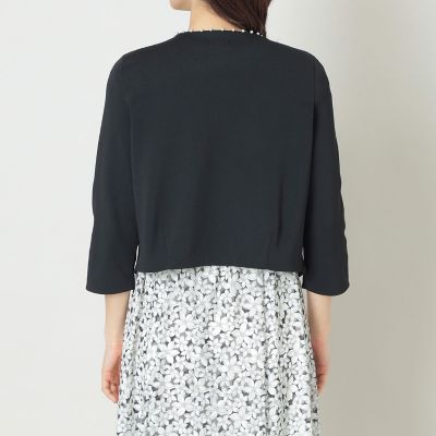 L】パールニット カーディガン | TO BE CHIC L (Women/大きいサイズ