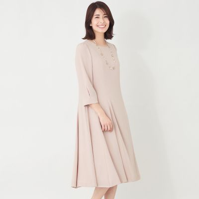 THE ROW サテン パネルドレス Sサイズ ベージュ 高級ライン ワンピース L】バックサテンパネルライン フレアワンピース | TO BE CHIC L
