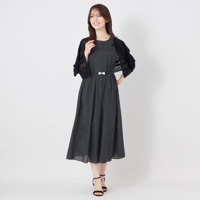 L】エアリーローンドレープワンピース | TO BE CHIC L (Women/大きい