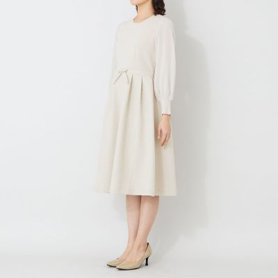 L】ふくれジャカードニットコンビ ドレス | TO BE CHIC L (Women