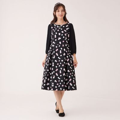 verybrain ドットワンピース L】ランダムドット ワンピース | TO BE CHIC L (Women/大きいサイズ