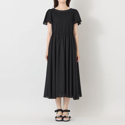 新品TO BE CHIC シルケットジャージ ドッキングワンピース44 L】シルケットジャージ ドッキングワンピース | TO BE CHIC L (Women