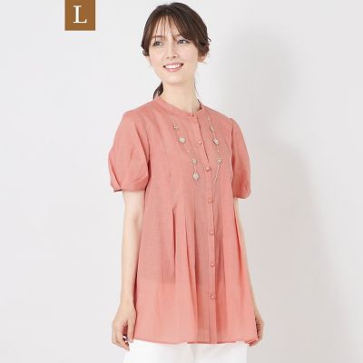 L】エアリーローンチュニックブラウス | TO BE CHIC L (Women/大きい