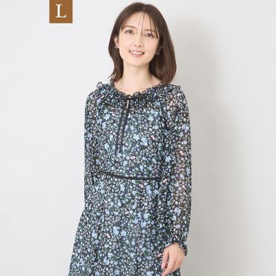 L】プチフルール フリルブラウス | TO BE CHIC L (Women/大きいサイズ