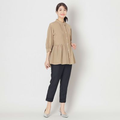 L】ブライトクロス チュニックブラウス | TO BE CHIC L (Women/大きい