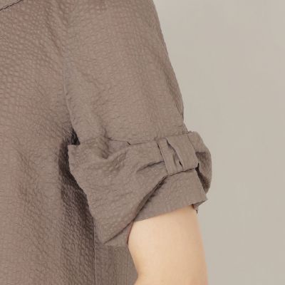 L】ウェーブローン スリーブリボンブラウス | TO BE CHIC L (Women